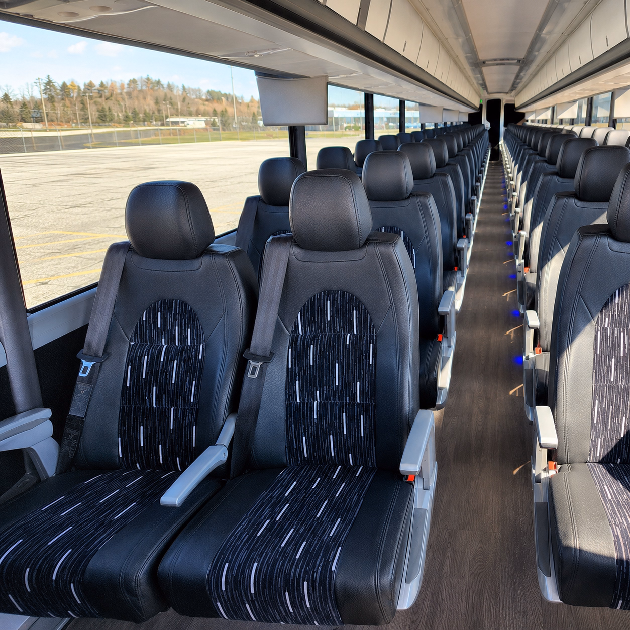 riverside charter bus services interior