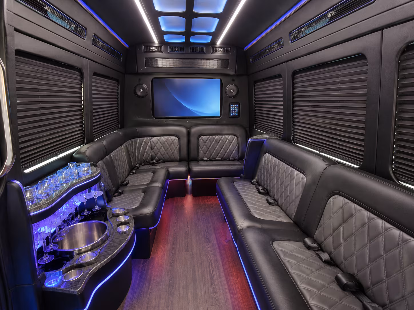 riverside party bus interior